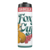 Bouteilles Isothermes Foxy Cute avec Fleurs (Devant)