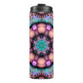 Bouteilles Isothermes Fractal Mandala Floral Psychedelic (Devant)