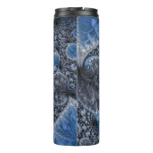 Bouteilles Isothermes Fractale abstraite noire et bleue (Dos)