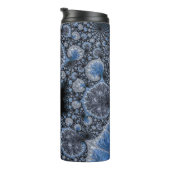 Bouteilles Isothermes Fractale abstraite noire et bleue (Tourné sur la droite)