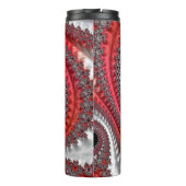 Bouteilles Isothermes Fractale Abstraite, rouge et noire (Dos)