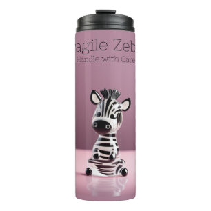 Bouteilles Isothermes Fragile Zebra : Manipuler avec soin