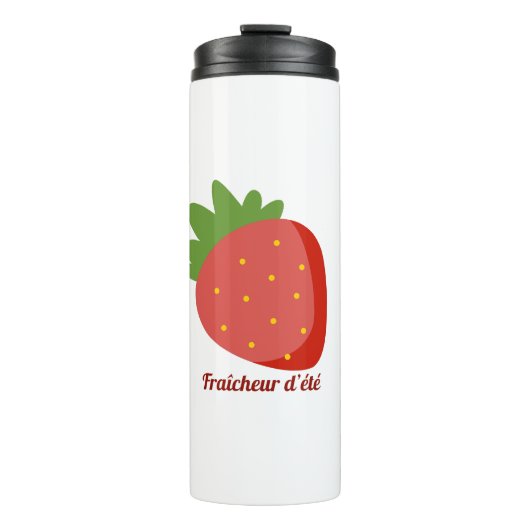 Bouteilles Isothermes Fraise Fraîcheur d'été (Devant)