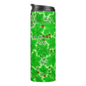 Bouteilles Isothermes Fraises et Feuilles Art Nouveau, Lime Green (Tourné sur la droite)