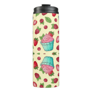 Bouteilles Isothermes Fraises Et Gâteaux