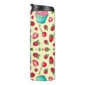 Bouteilles Isothermes Fraises Et Gâteaux (Tourné sur la droite)