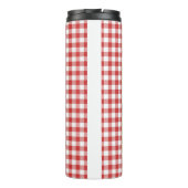 Bouteilles Isothermes Framboises sur Gingham Rouge (Dos)