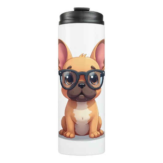 Bouteilles Isothermes French Bulldog Wearing Glasses Copy (Devant)