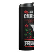 Bouteilles Isothermes French Horn Ugly Christmas Sweater Shirt (Tourné sur la gauche)