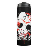 Bouteilles Isothermes Friday the 13th | Paint Splatter Hockey Mask (Devant)