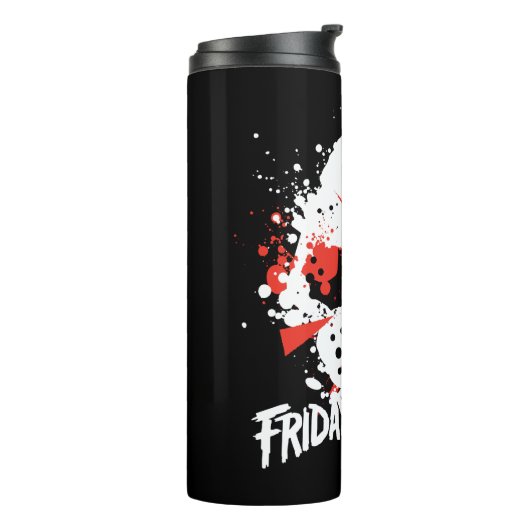 Bouteilles Isothermes Friday the 13th | Paint Splatter Hockey Mask (Tourné sur la gauche)