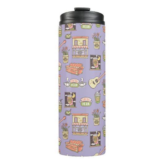 Bouteilles Isothermes FRIENDS™ | Motif d'icône violette (Devant)