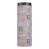Bouteilles Isothermes FRIENDS™ | Motif d'icône violette (Dos)