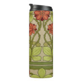 Bouteilles Isothermes Frieze Bordure Art Nouveau Floral (Tourné sur la droite)