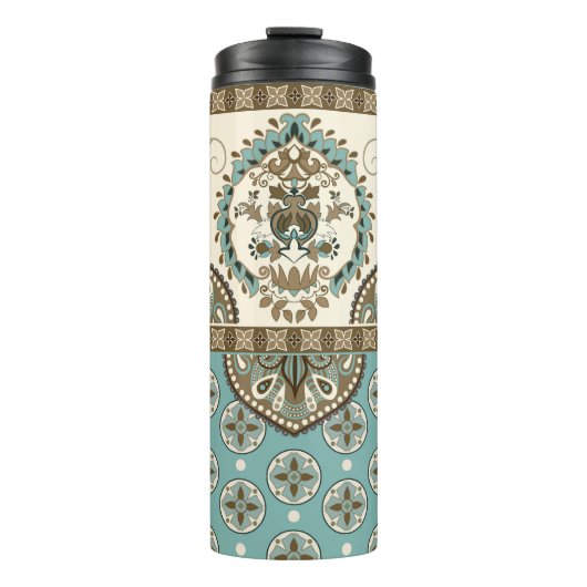 Bouteilles Isothermes Frontière décorative de style marocain (Devant)