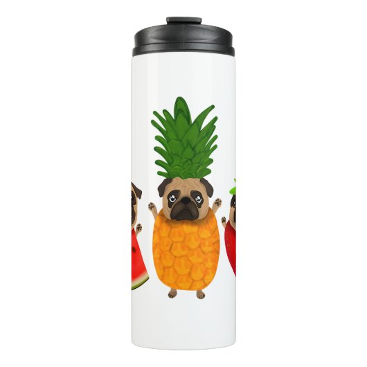 Bouteilles Isothermes Fruit amusant Carlin mignon chien cadeau | Pet Lov (Devant)