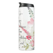 Bouteilles Isothermes Fruit de l'Esprit rose floral (Tourné sur la droite)