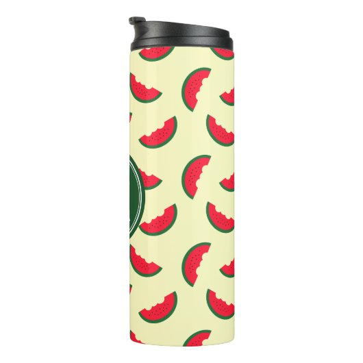 Bouteilles Isothermes Fruit Eté Rouge pastèque Monogramme (Tourné sur la droite)