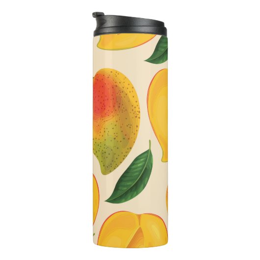 Bouteilles Isothermes Fruit Mango Motif sans joint (Tourné sur la droite)