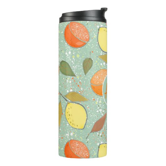 Bouteilles Isothermes Fruit motif aux citrons, oranges (Tourné sur la gauche)