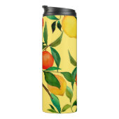 Bouteilles Isothermes Fruits d'agrumes, motif d'aquarelle vibrante. (Tourné sur la droite)