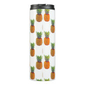 Bouteilles Isothermes Fruits d'ananas sur blanc (Dos)