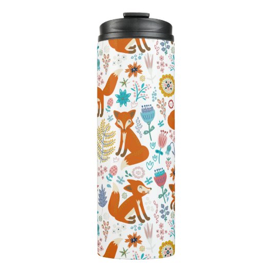 Bouteilles Isothermes Fruits mignons et fleurs motif (Devant)