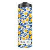 Bouteilles Isothermes Fruits tropicaux Motifs de citron Nom personnalisé (Devant)