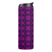 Bouteilles Isothermes Fuchsia Geotech: A Vibrant Abstract Geometric Text (Tourné sur la gauche)