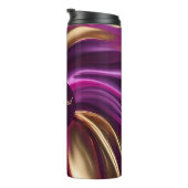 Bouteilles Isothermes Fuchsia Gold-Bridesmaid moderne Abstrait-violet (Tourné sur la droite)