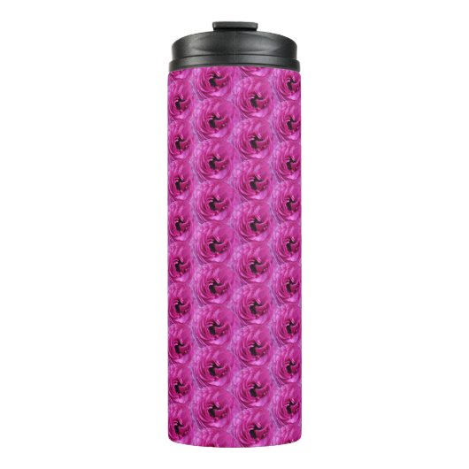 Bouteilles Isothermes Fuchsia Ranunculus - Design Floral moderne (Devant)