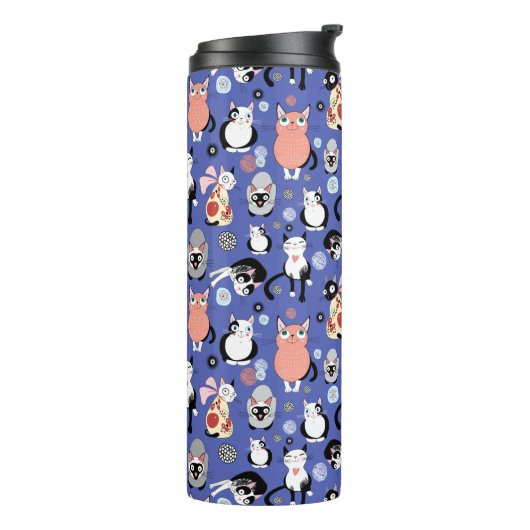 Bouteilles Isothermes Fun Cartoon Cats (Tourné sur la gauche)