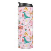 Bouteilles Isothermes Fun de Noël : Animal Motif sans Seamless. (Tourné sur la droite)