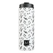 Bouteilles Isothermes Fun Music Notes Motif Monogramme (Devant)