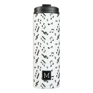 Bouteilles Isothermes Fun Music Notes Motif Monogramme