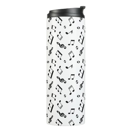 Bouteilles Isothermes Fun Music Notes Motif Monogramme (Tourné sur la gauche)