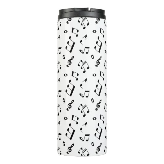 Bouteilles Isothermes Fun Music Notes Motif Monogramme (Dos)