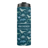 Bouteilles Isothermes Fun Personalized Dinosaur Pattern (Devant)