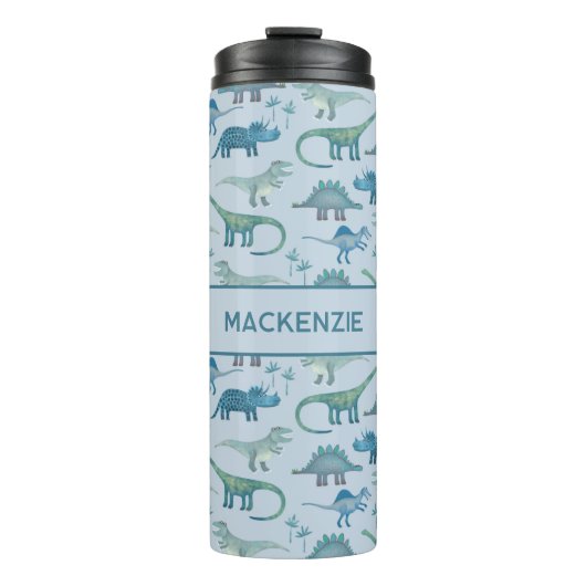 Bouteilles Isothermes Fun Personalized Dinosaur Pattern (Devant)