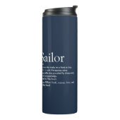 Bouteilles Isothermes Fun Personalized Sailor Definition Navy Blue  (Tourné sur la gauche)