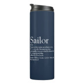 Bouteilles Isothermes Fun Personalized Sailor Definition Navy Blue (Tourné sur la droite)