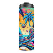 Bouteilles Isothermes Fun Whimsic Psychedelic Voilier (Devant)