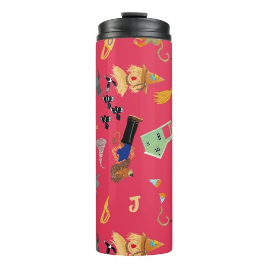 Bouteilles Isothermes Fun Wizard of Oz on red children's design (Devant)