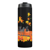 Bouteilles Isothermes Funky Black Cats Camion Automne Citrouille Maple L (Devant)