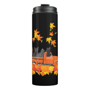 Bouteilles Isothermes Funky Black Cats Camion Automne Citrouille Maple L