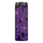 Bouteilles Isothermes Funky Bold Boho Purple Digital Abstrait Fractal (Dos)