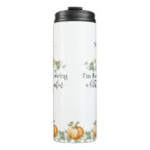 Bouteilles Isothermes Funky Grossesse Futur Maman Citrouille Tumbler (Devant)