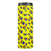 Bouteilles Isothermes Funky Neon Rainbow Block Motif (Dos)