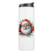 Bouteilles Isothermes Funny 3D Santa Claus Christmas Holiday Design (Tourné sur la gauche)