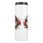 Bouteilles Isothermes Funny 3D Santa Claus Christmas Holiday Design (Dos)